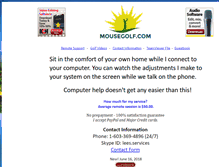 Tablet Screenshot of mousegolf.com